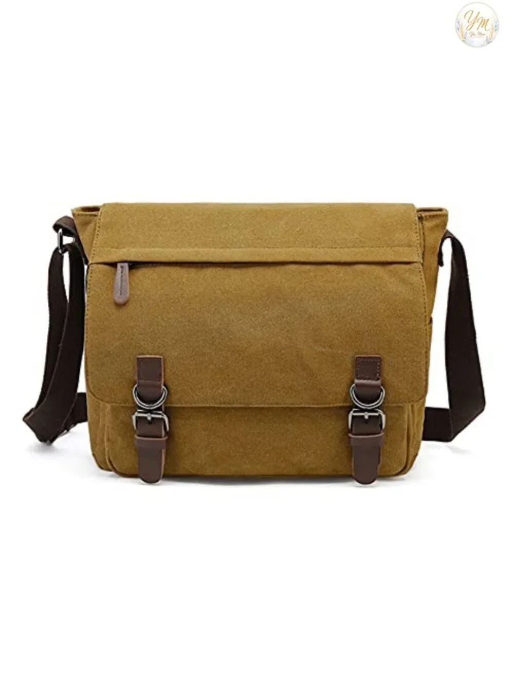 Canvas Messenger Bag Vintage Shoulder Bag Crossbody Laptop Bag for Men Women